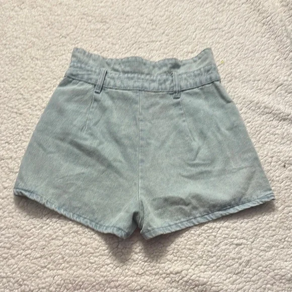 Altar'd State High Waist Blue Denim Shorts - Picture 5 of 6